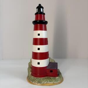 Lefton Historic American Lighthouse Assateague Island VA 1833 Ceramic1991 #00137
